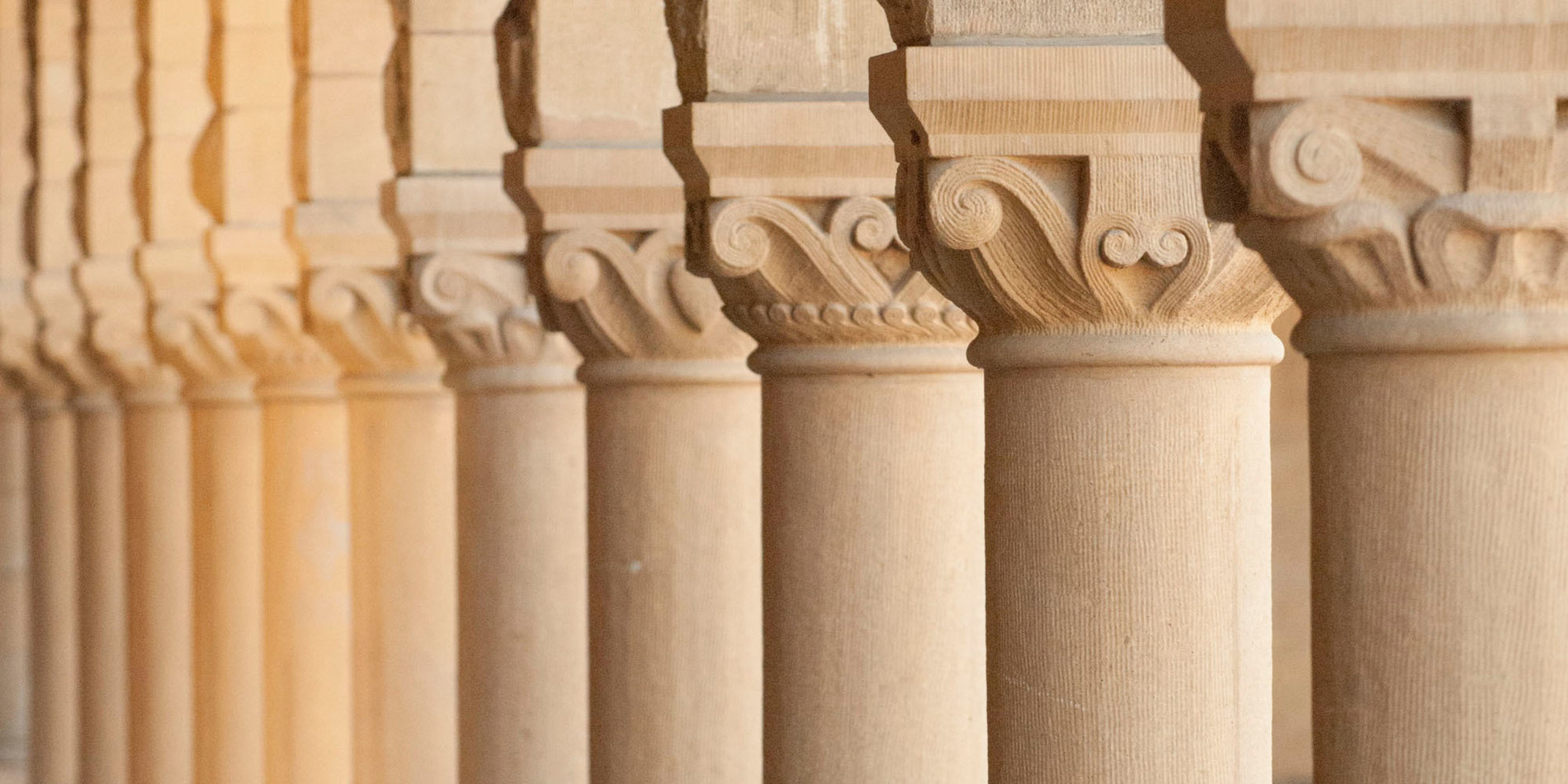 Row of Stanford columns