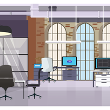 illustration of office space